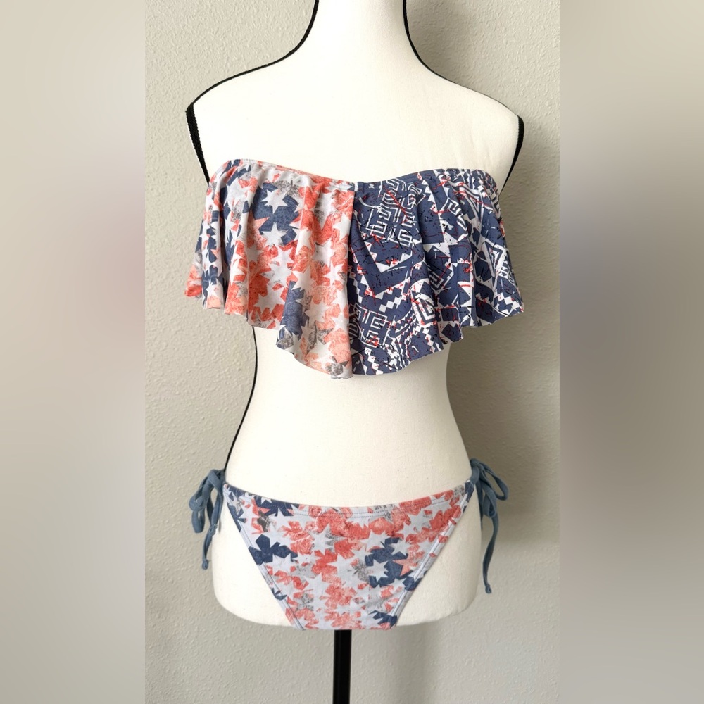 BP Soft Red, Blue & White Bikini